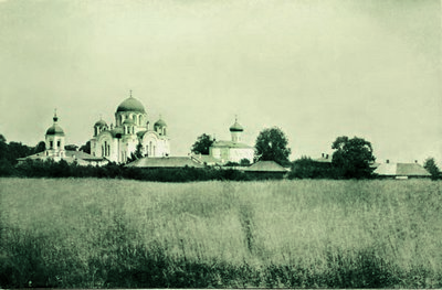 7.Спасо-Евфросин. мон-рь. Открытка, напечат. в 1910 г. к перенес.мощей преп.Евф.